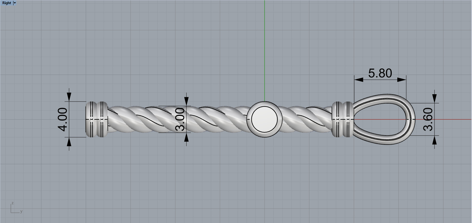 rope cross model 693 3D print model_8