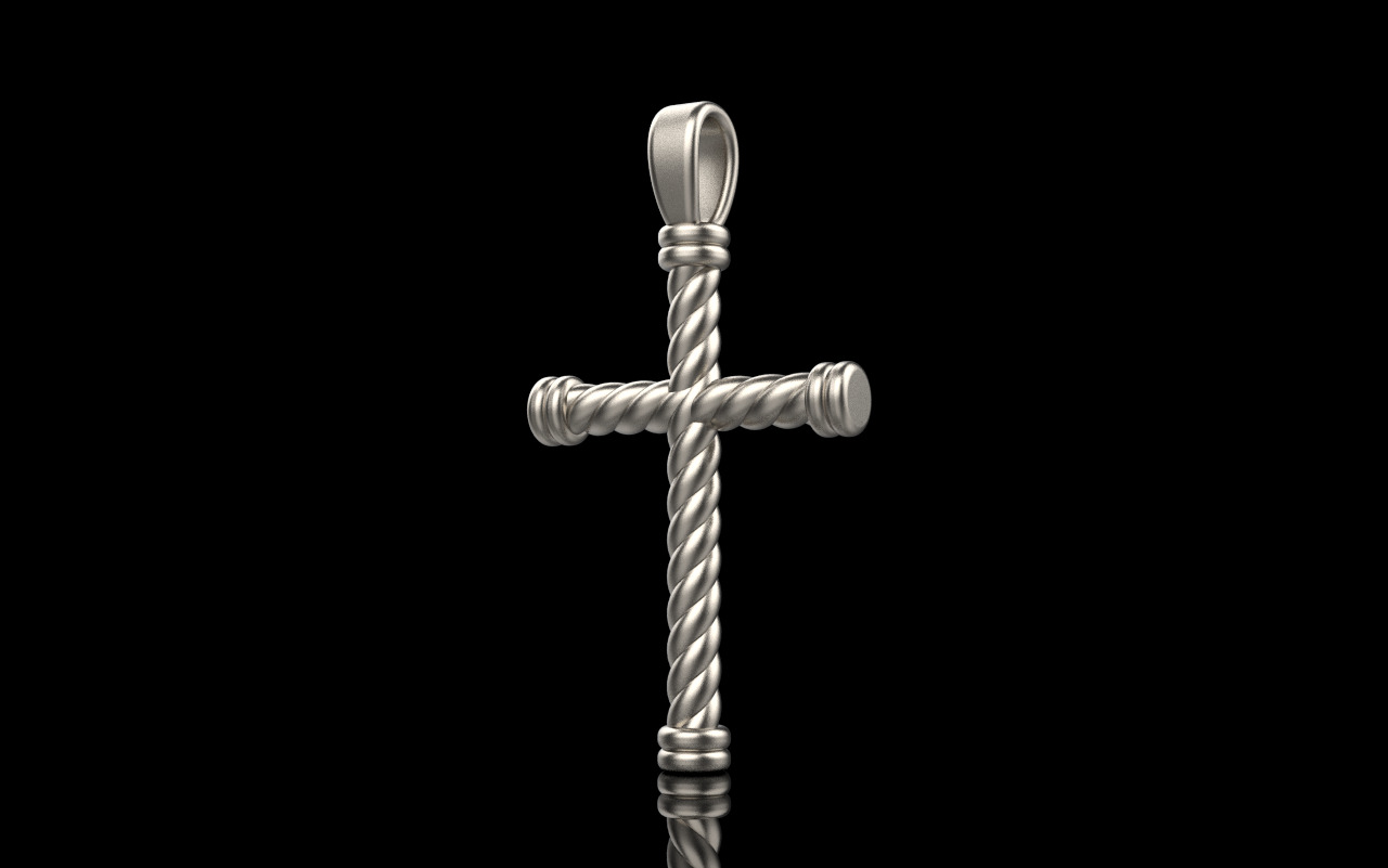 rope cross model 693 3D print model_2