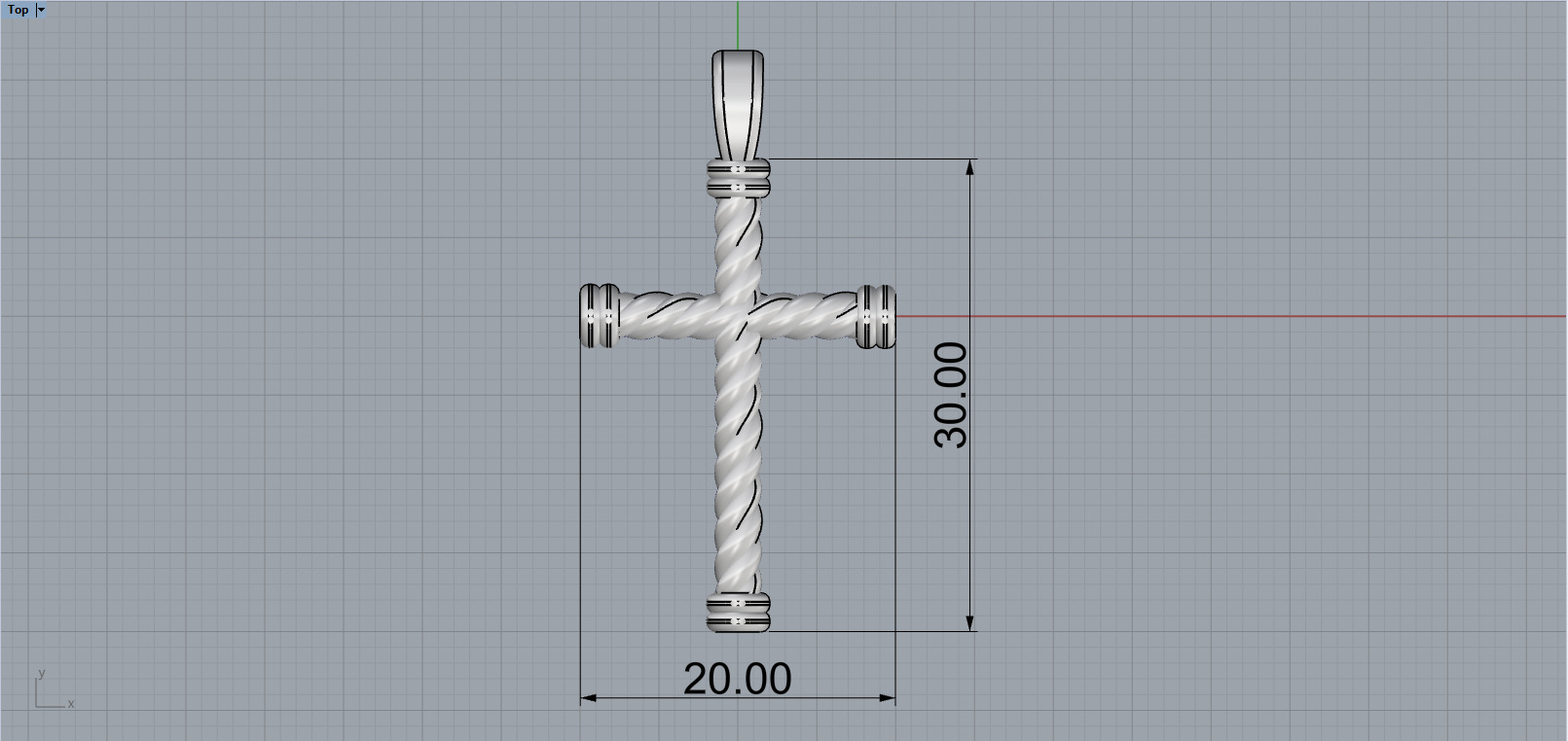 rope cross model 693 3D print model_6