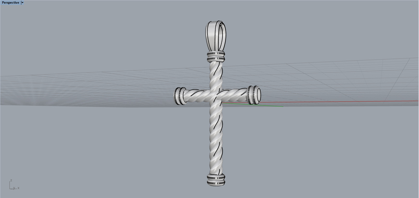 rope cross model 693 3D print model_9