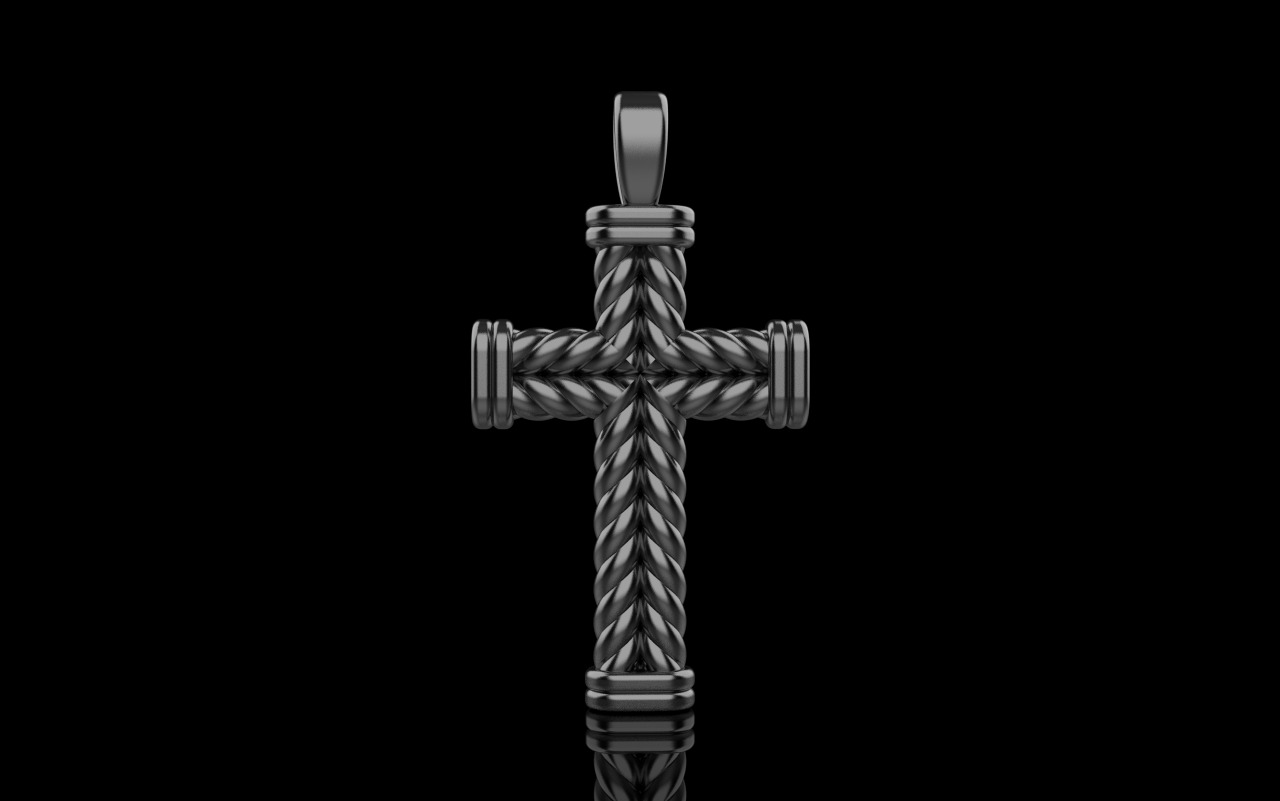 rope cross model 694 3D print model_12