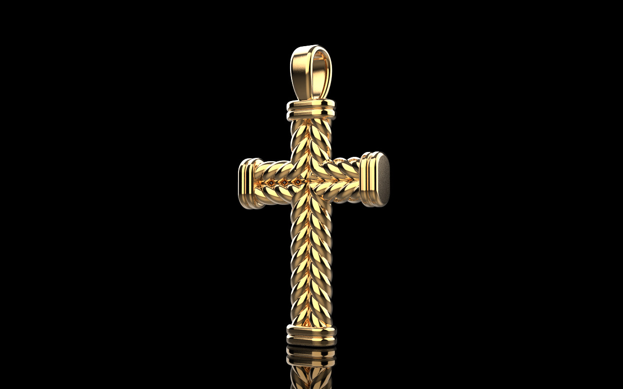 rope cross model 694 3D print model_30