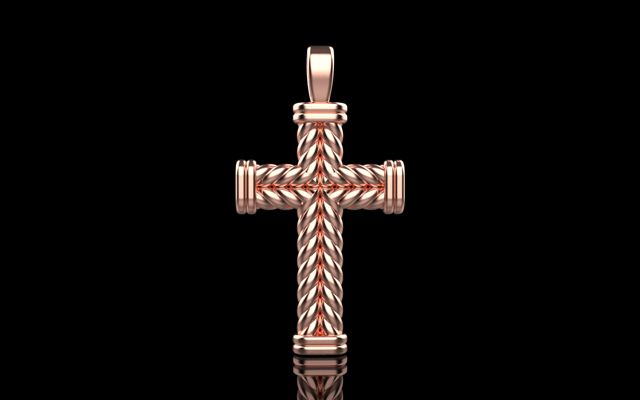 rope cross model 694 3D print model_11