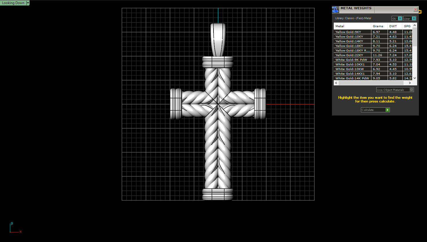 rope cross model 694 3D print model_3