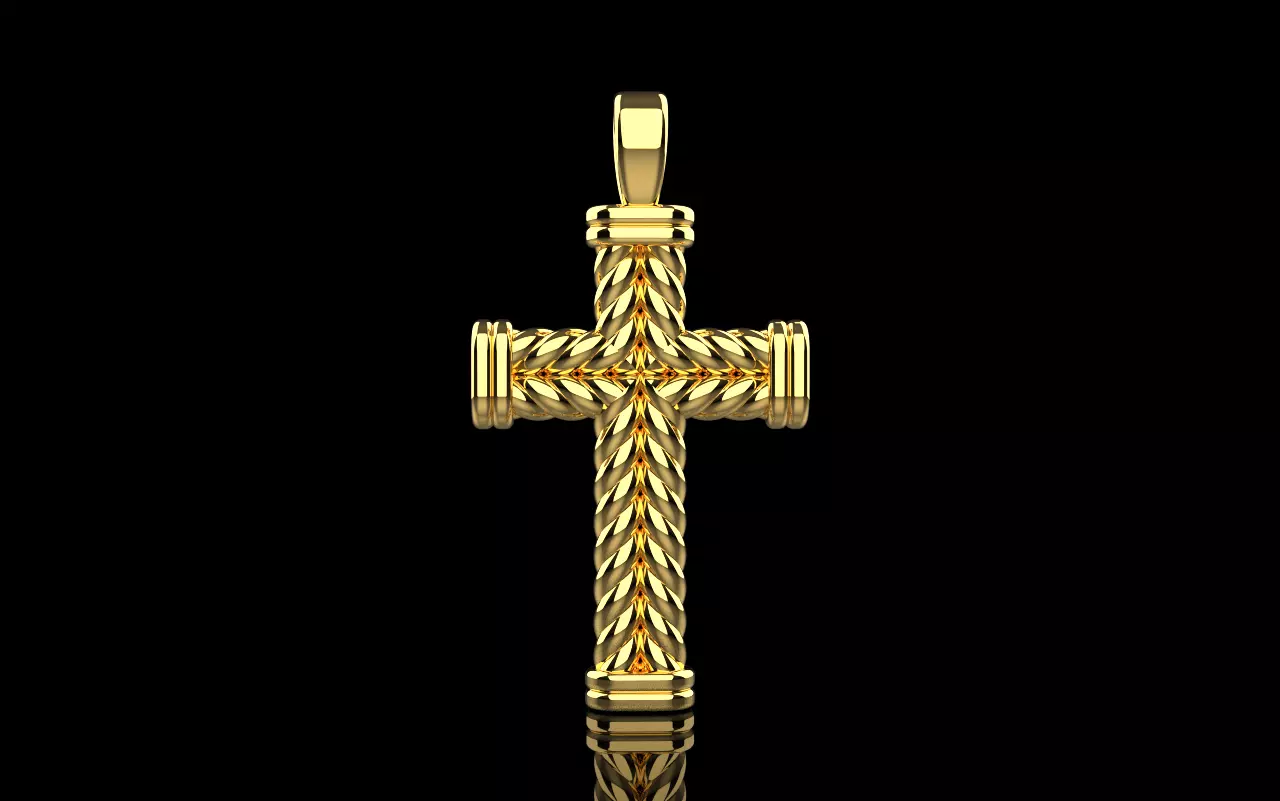 rope cross model 694 3D print model_0