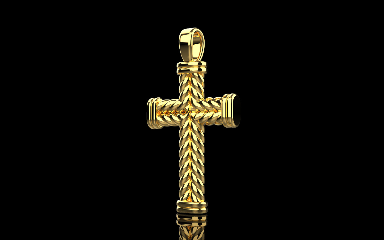 rope cross model 694 3D print model_29