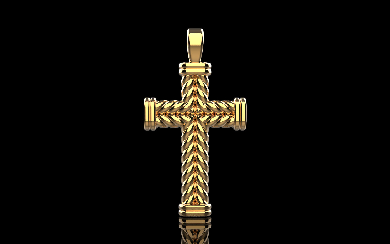 rope cross model 694 3D print model_1