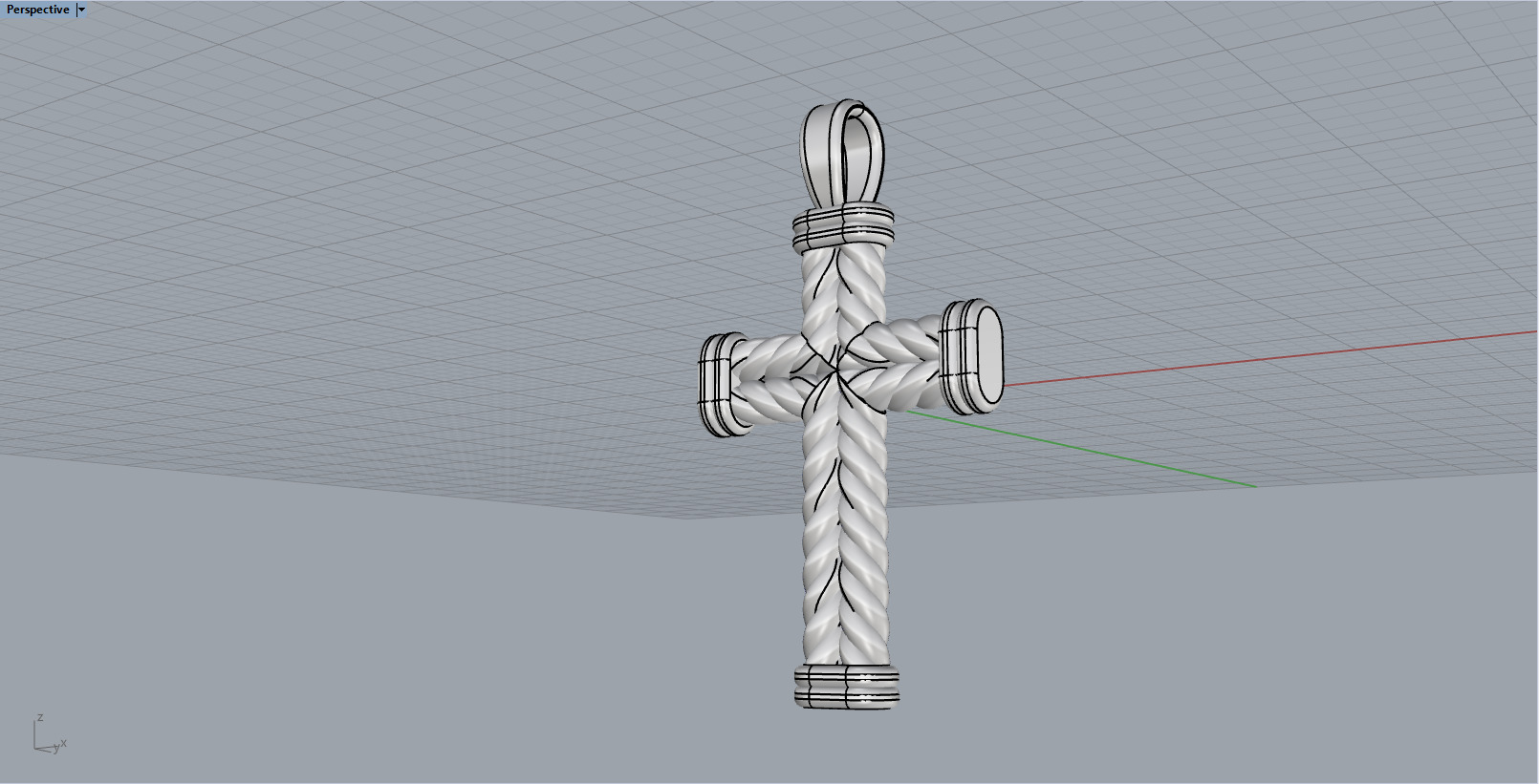 rope cross model 694 3D print model_8
