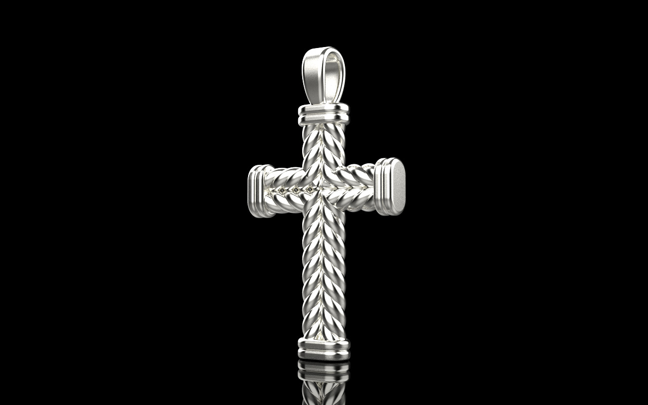 rope cross model 694 3D print model_34