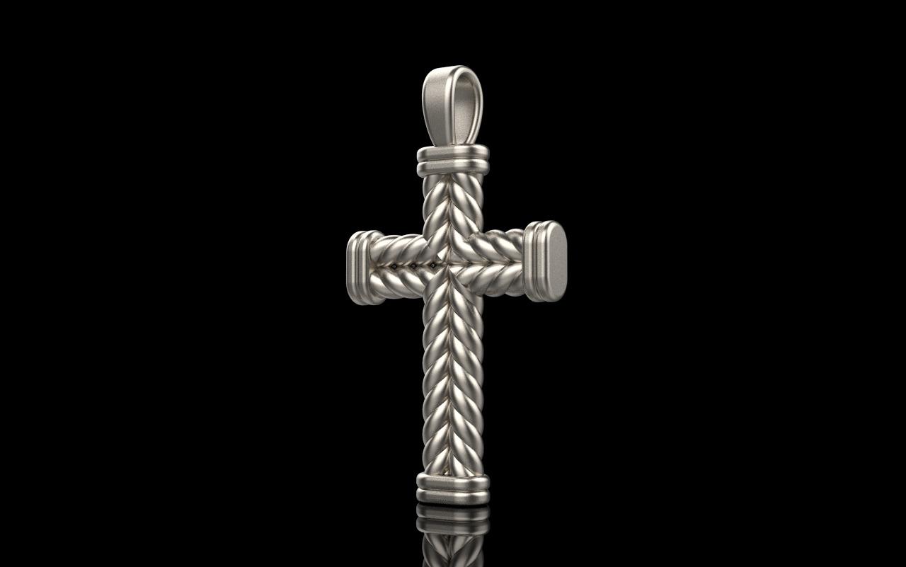 rope cross model 694 3D print model_31