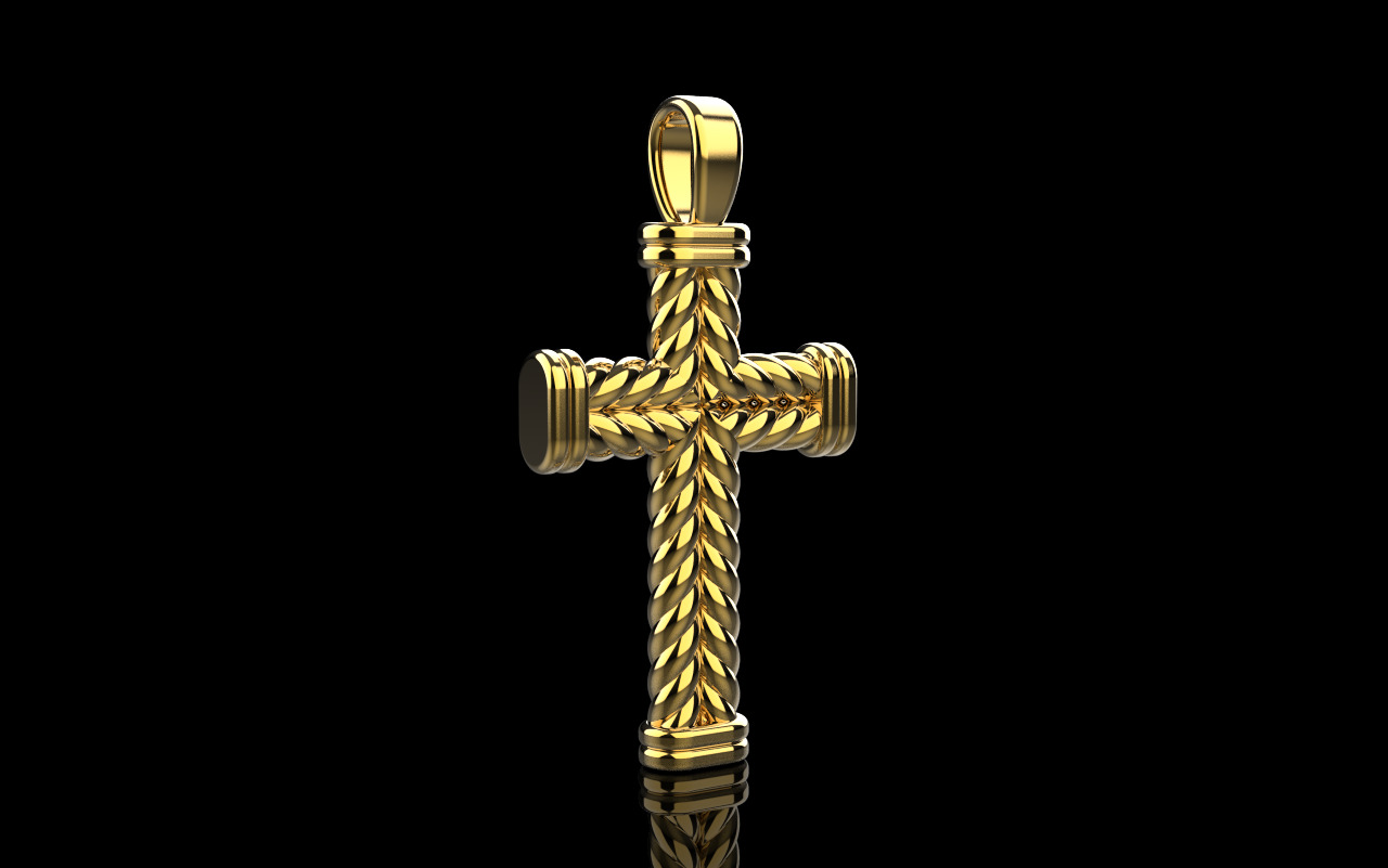 rope cross model 694 3D print model_27