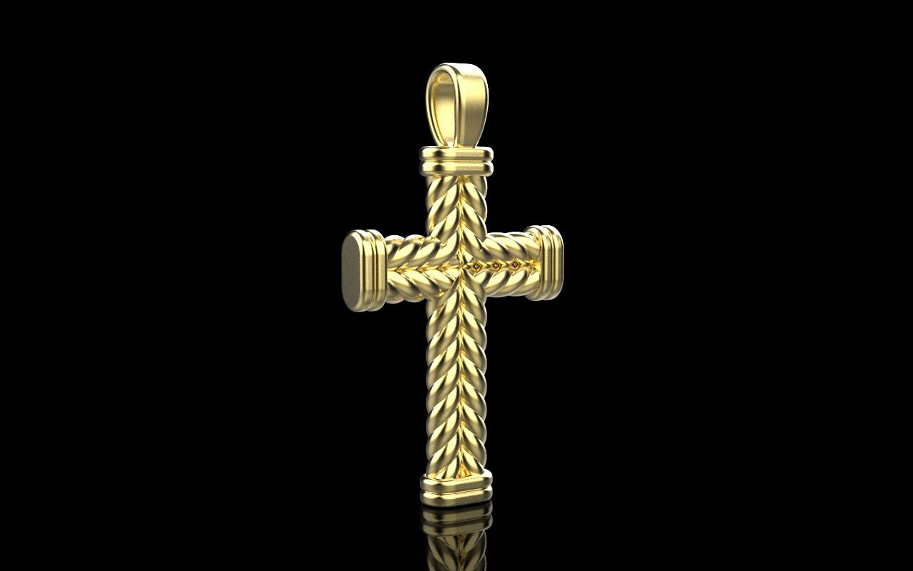 rope cross model 694 3D print model_20