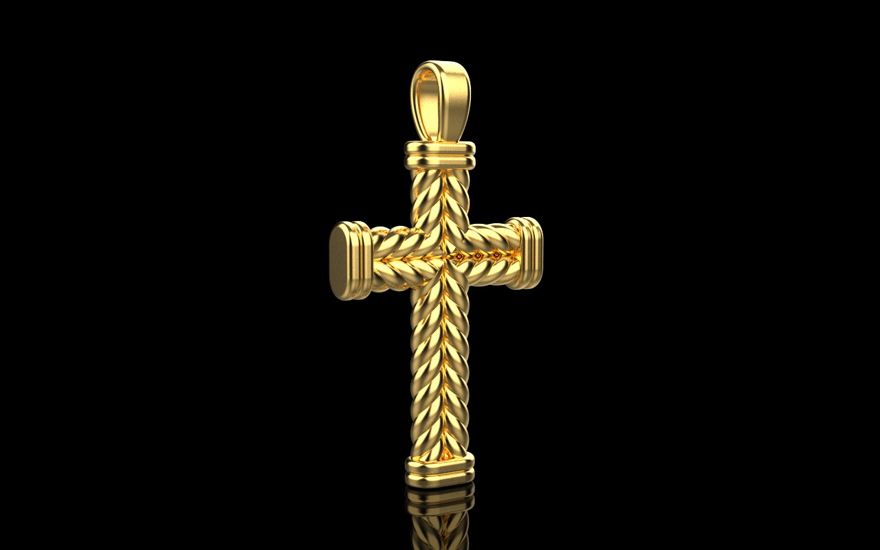 rope cross model 694 3D print model_26