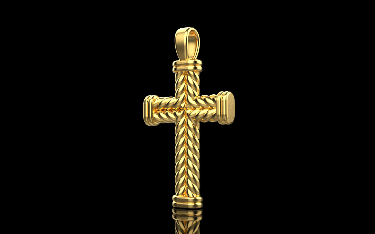 rope cross model 694 3D print model_19