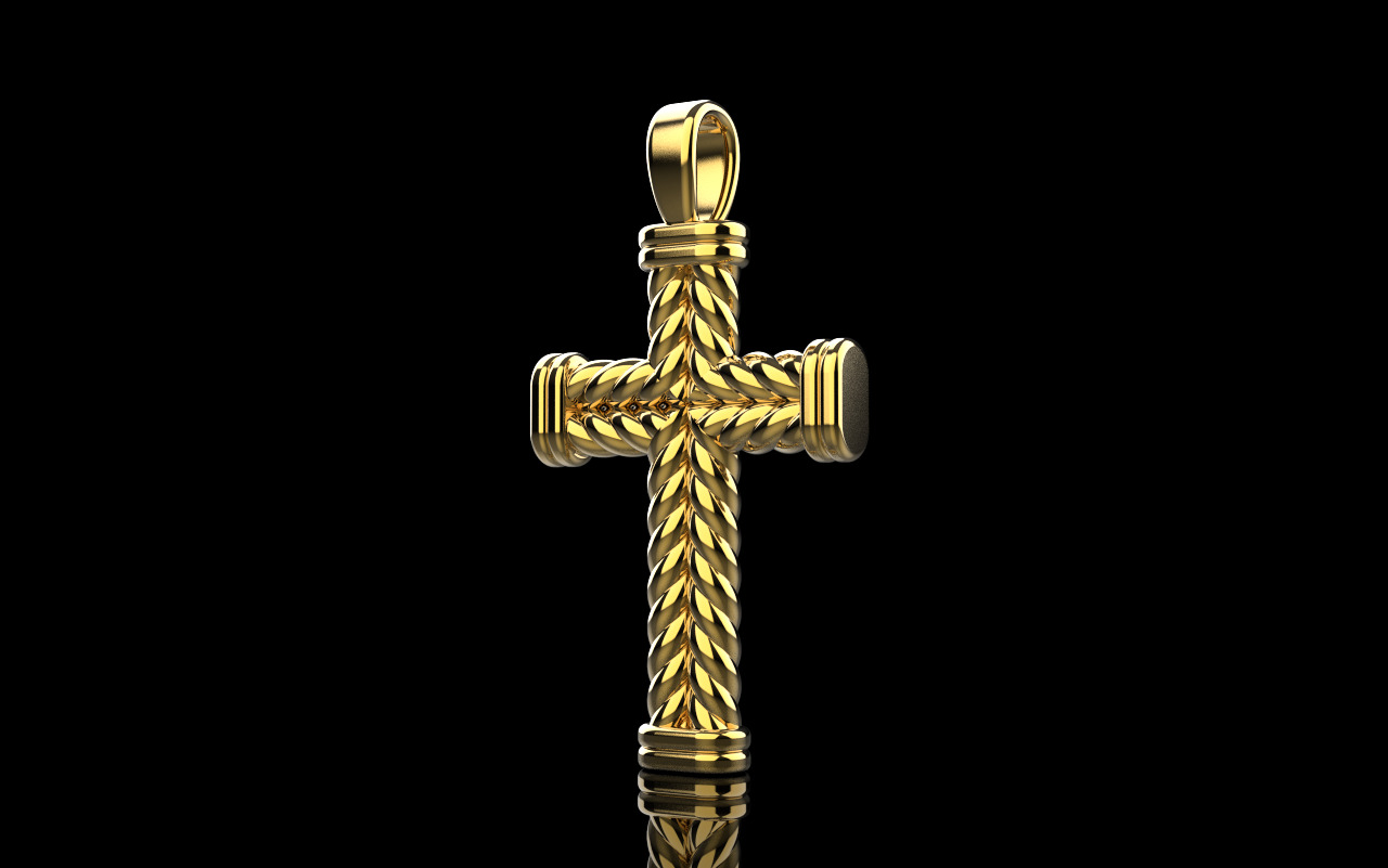 rope cross model 694 3D print model_37