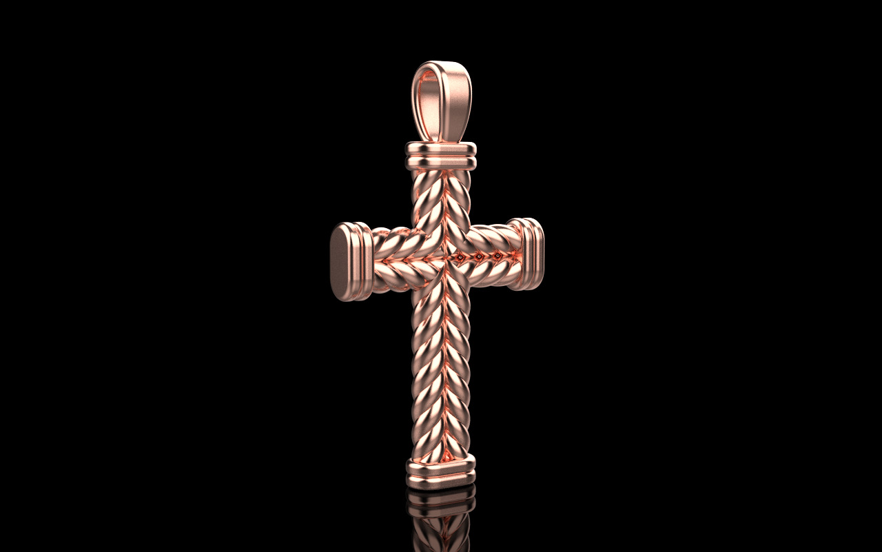 rope cross model 694 3D print model_23