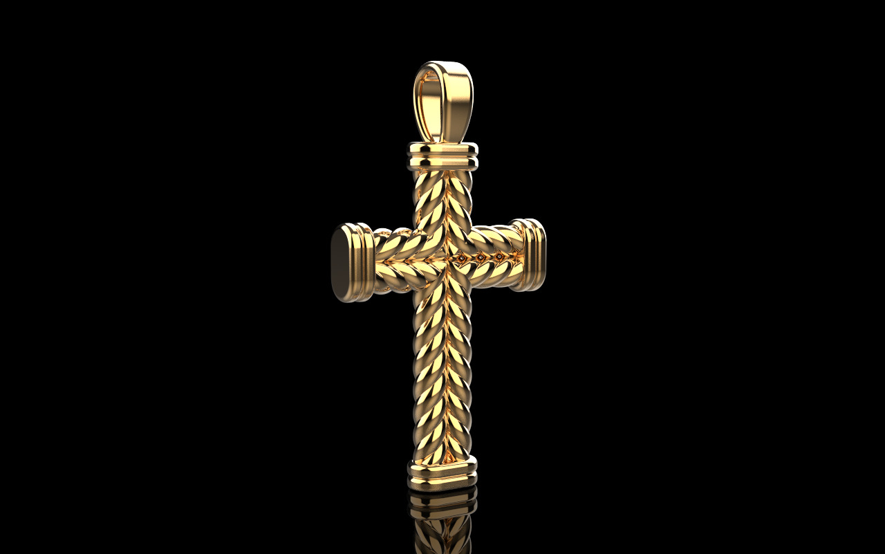 rope cross model 694 3D print model_14