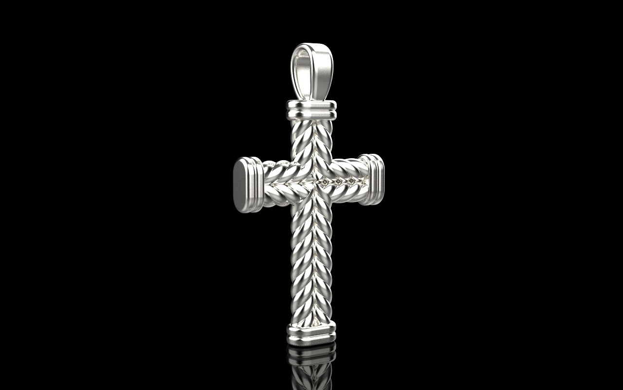 rope cross model 694 3D print model_25