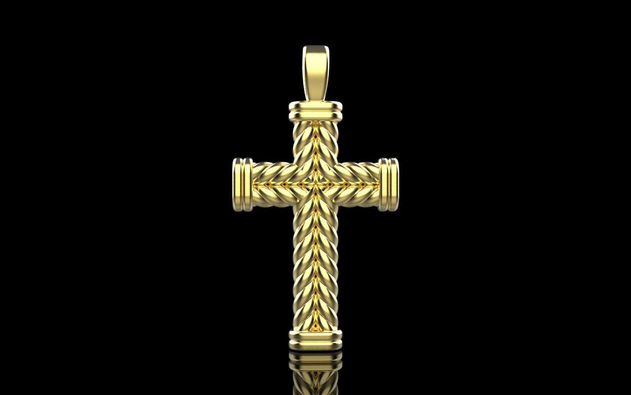 rope cross model 694 3D print model_9