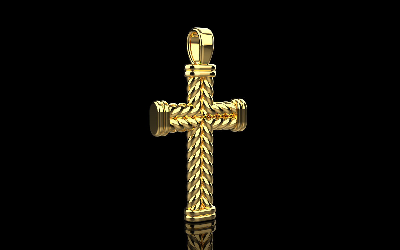 rope cross model 694 3D print model_21