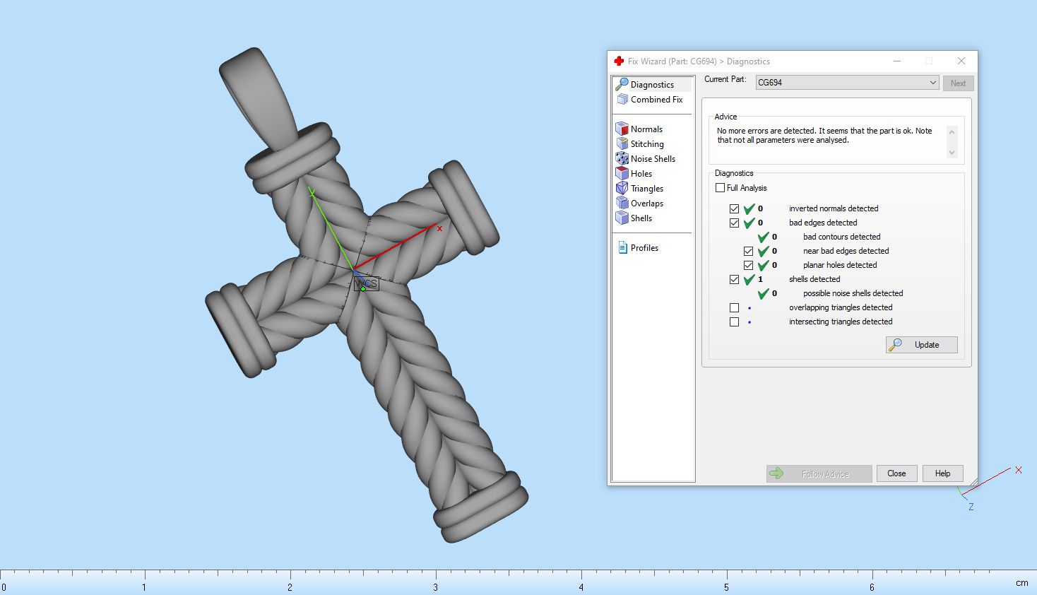 rope cross model 694 3D print model_4