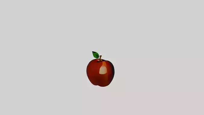 Cartoon Red Apple