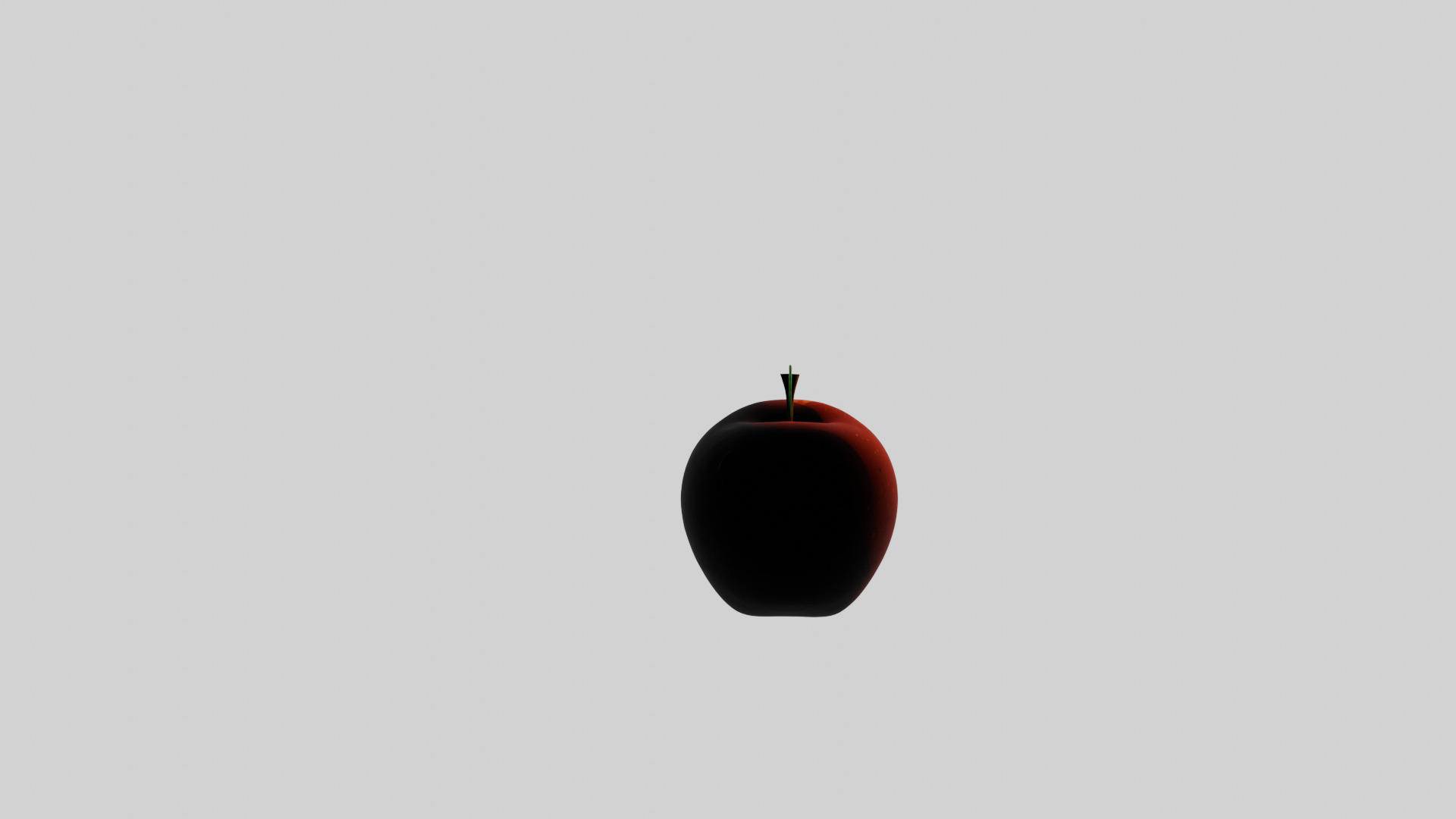 Cartoon Red Apple 3D model_8