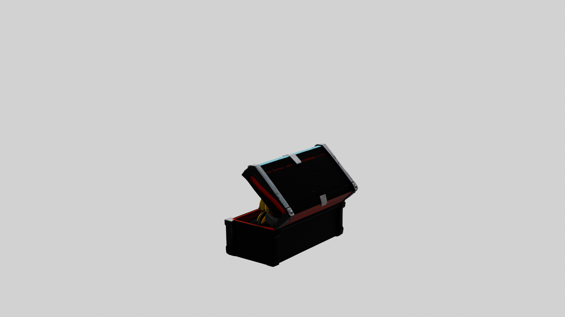 Cartoon Chest 3D model_6