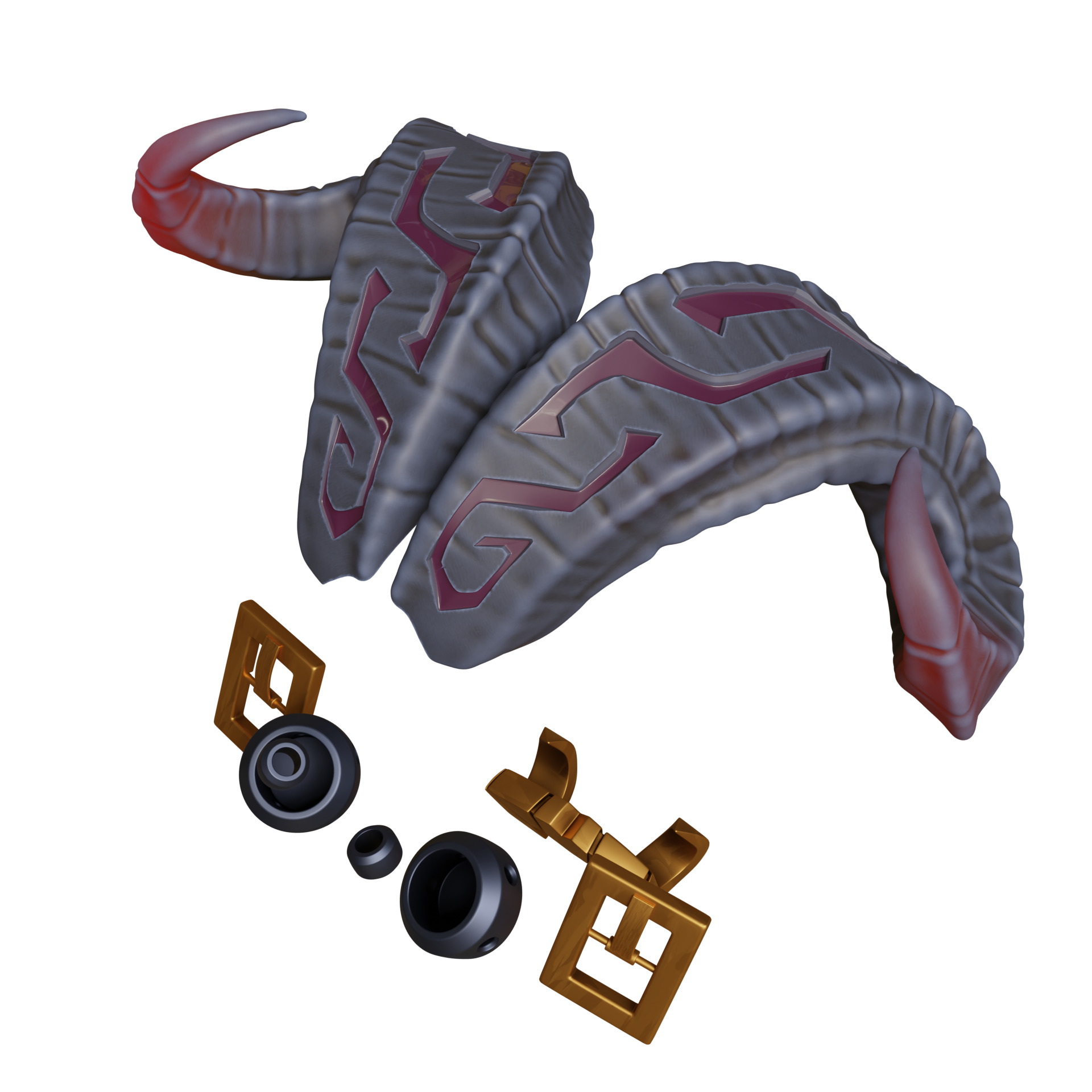 Ornn horns weapon hammer anvil cosplay 3D print model_18