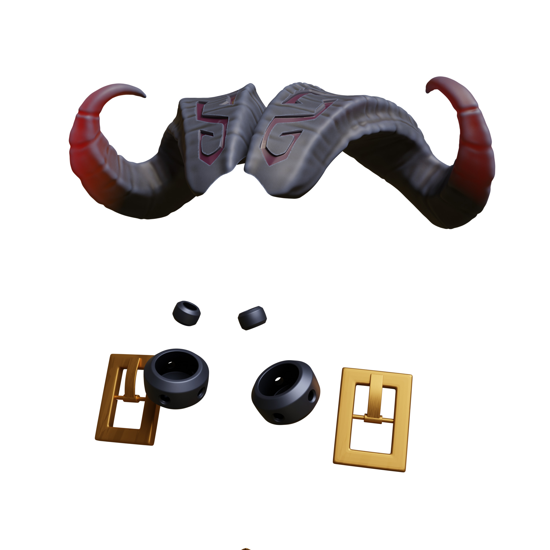 Ornn horns weapon hammer anvil cosplay 3D print model_11