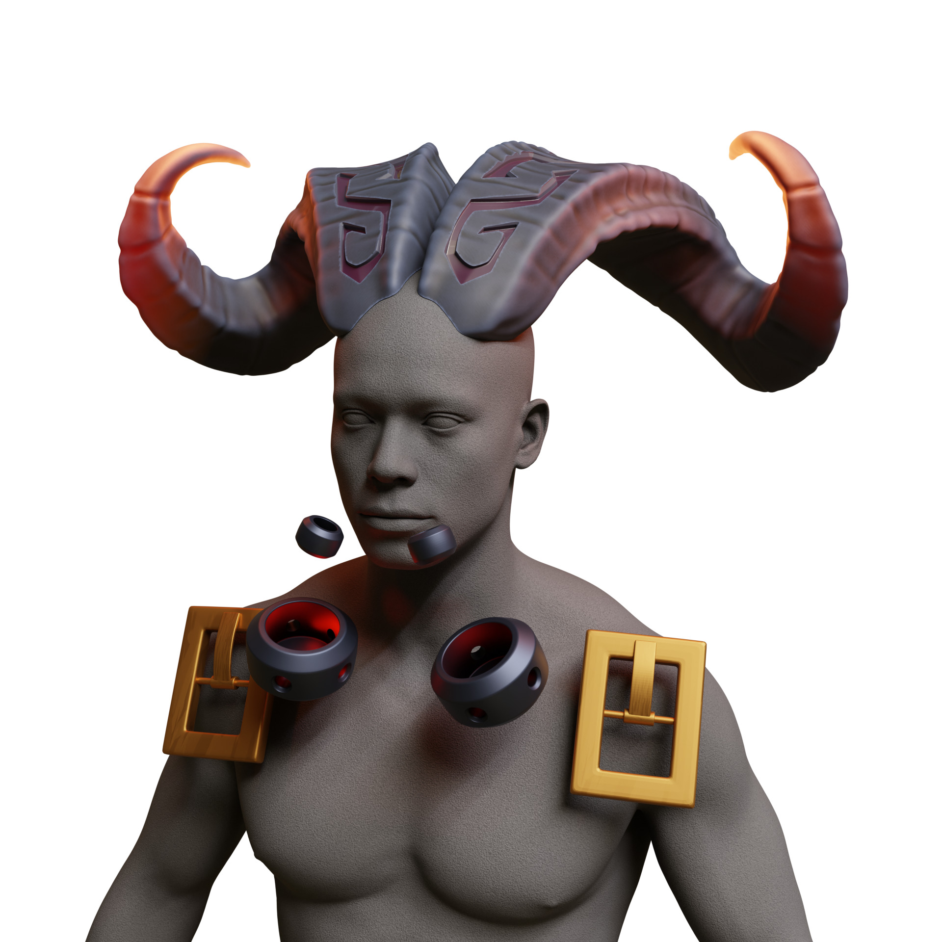 Ornn horns weapon hammer anvil cosplay 3D print model_23