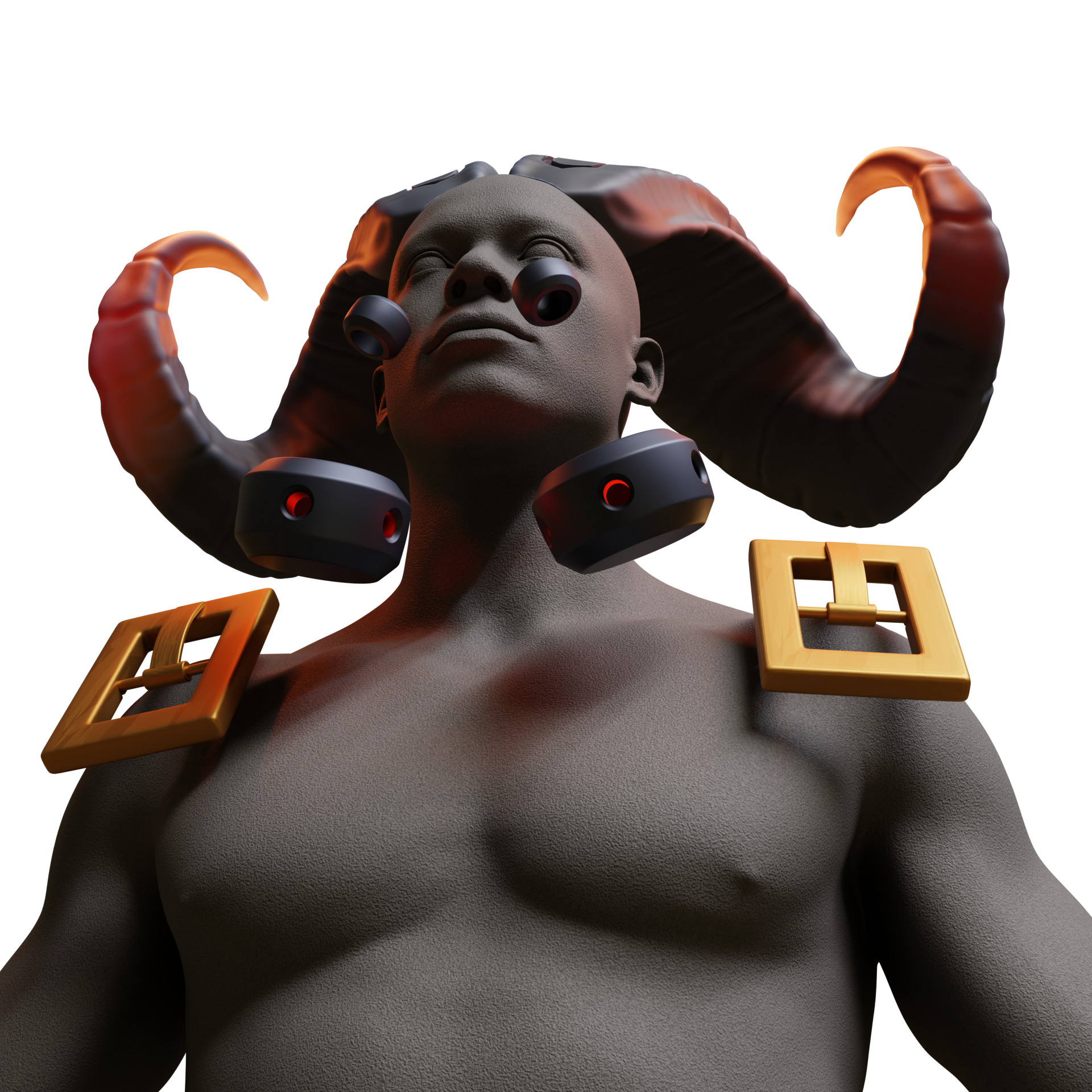 Ornn horns weapon hammer anvil cosplay 3D print model_20