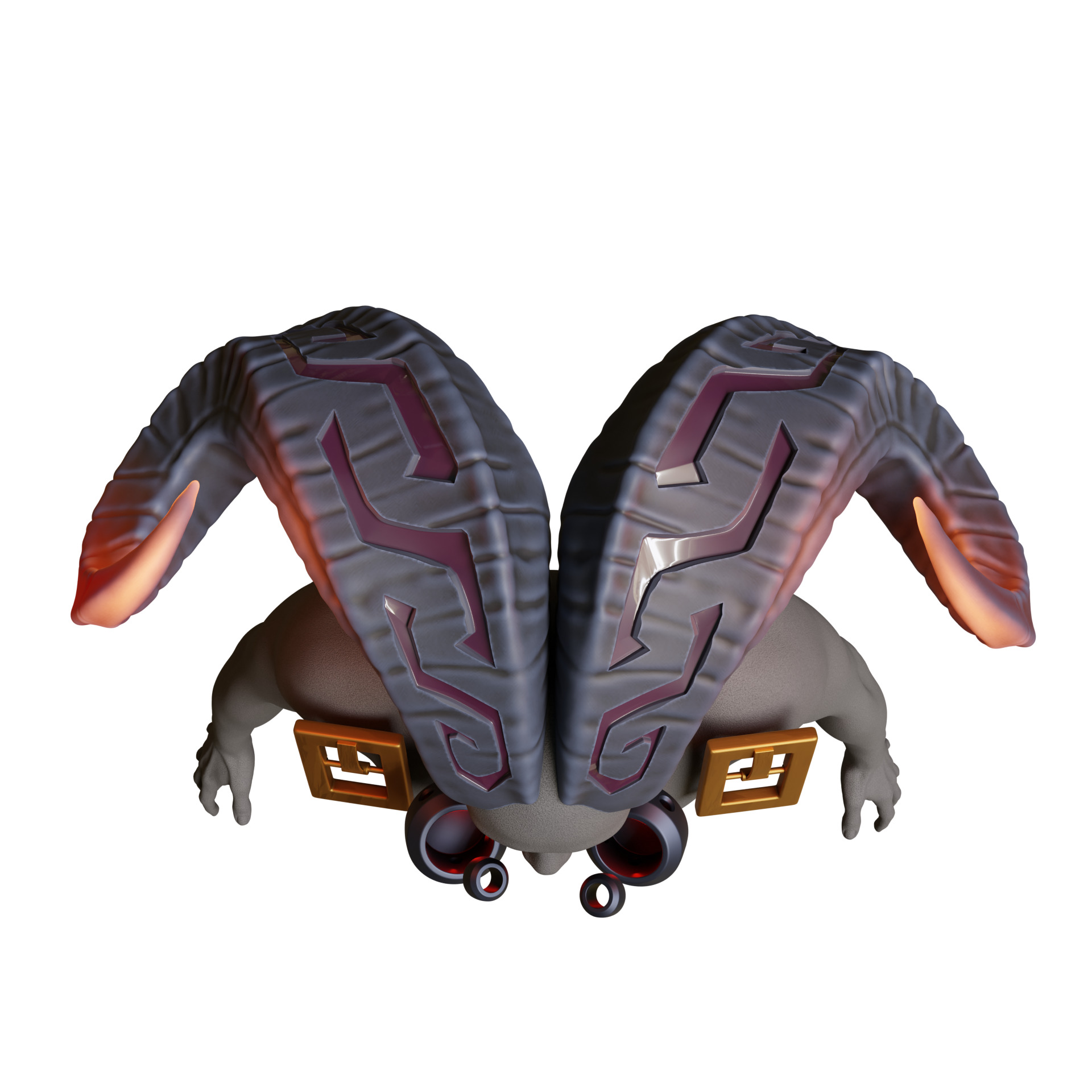 Ornn horns weapon hammer anvil cosplay 3D print model_24