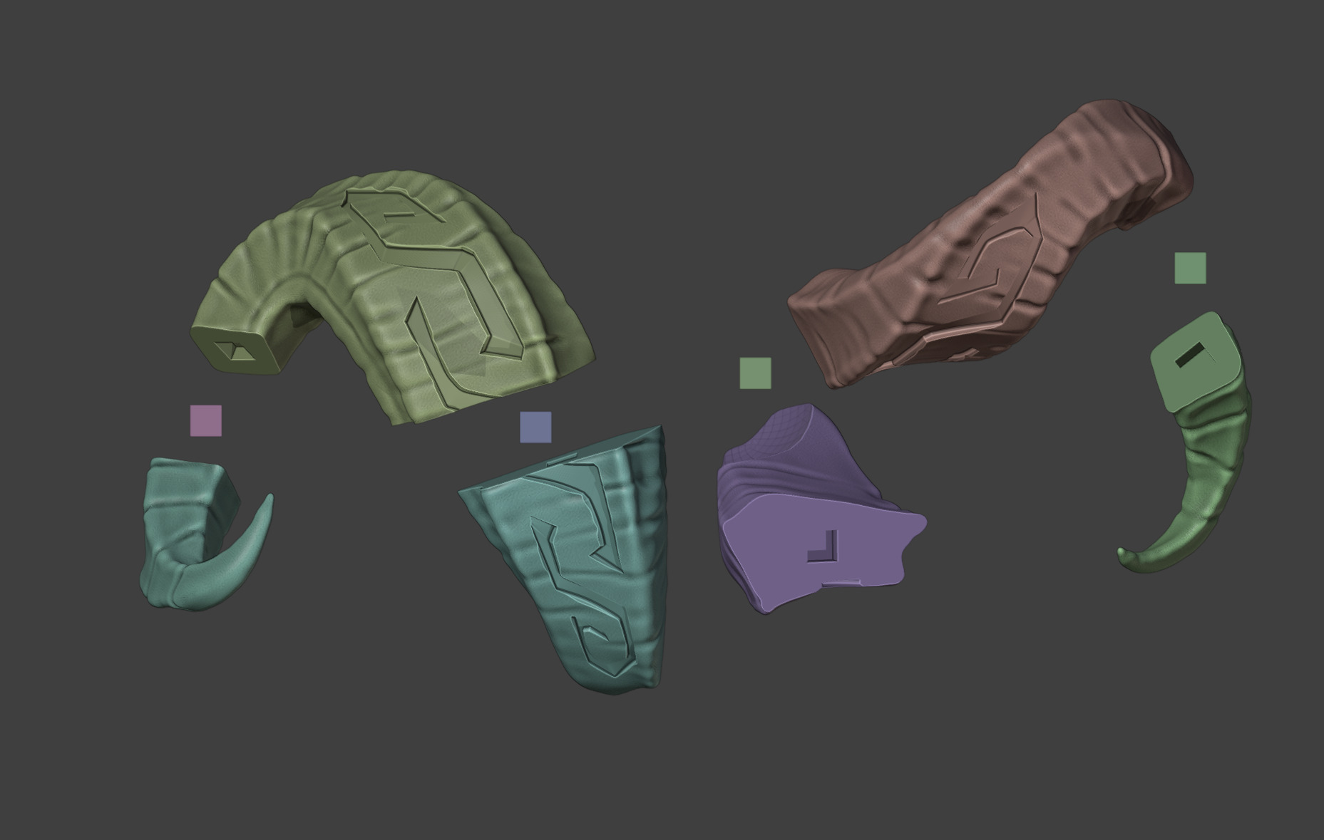 Ornn horns weapon hammer anvil cosplay 3D print model_32