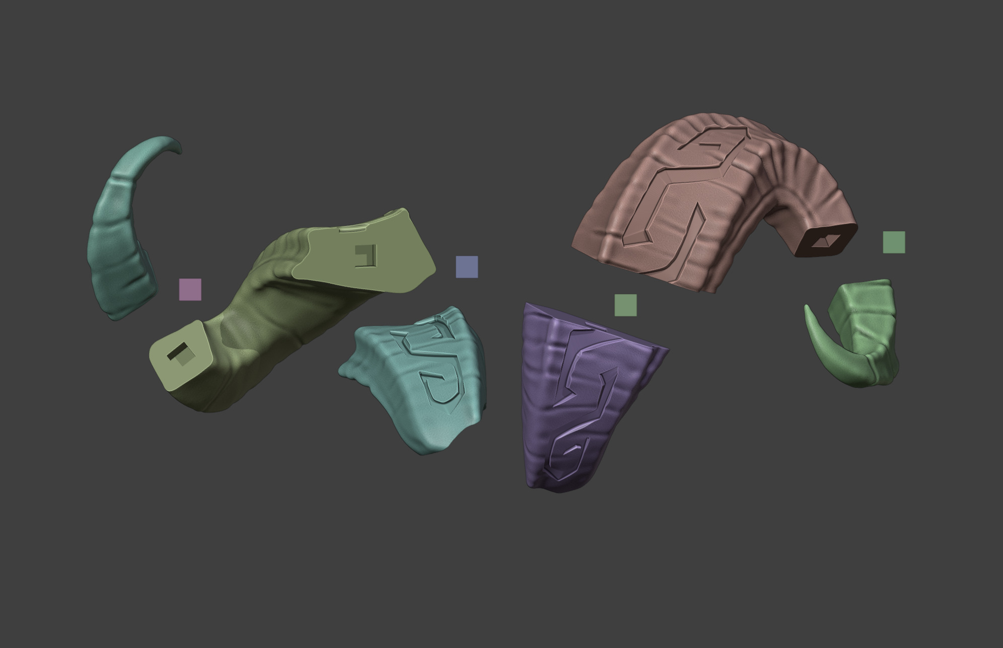 Ornn horns weapon hammer anvil cosplay 3D print model_31