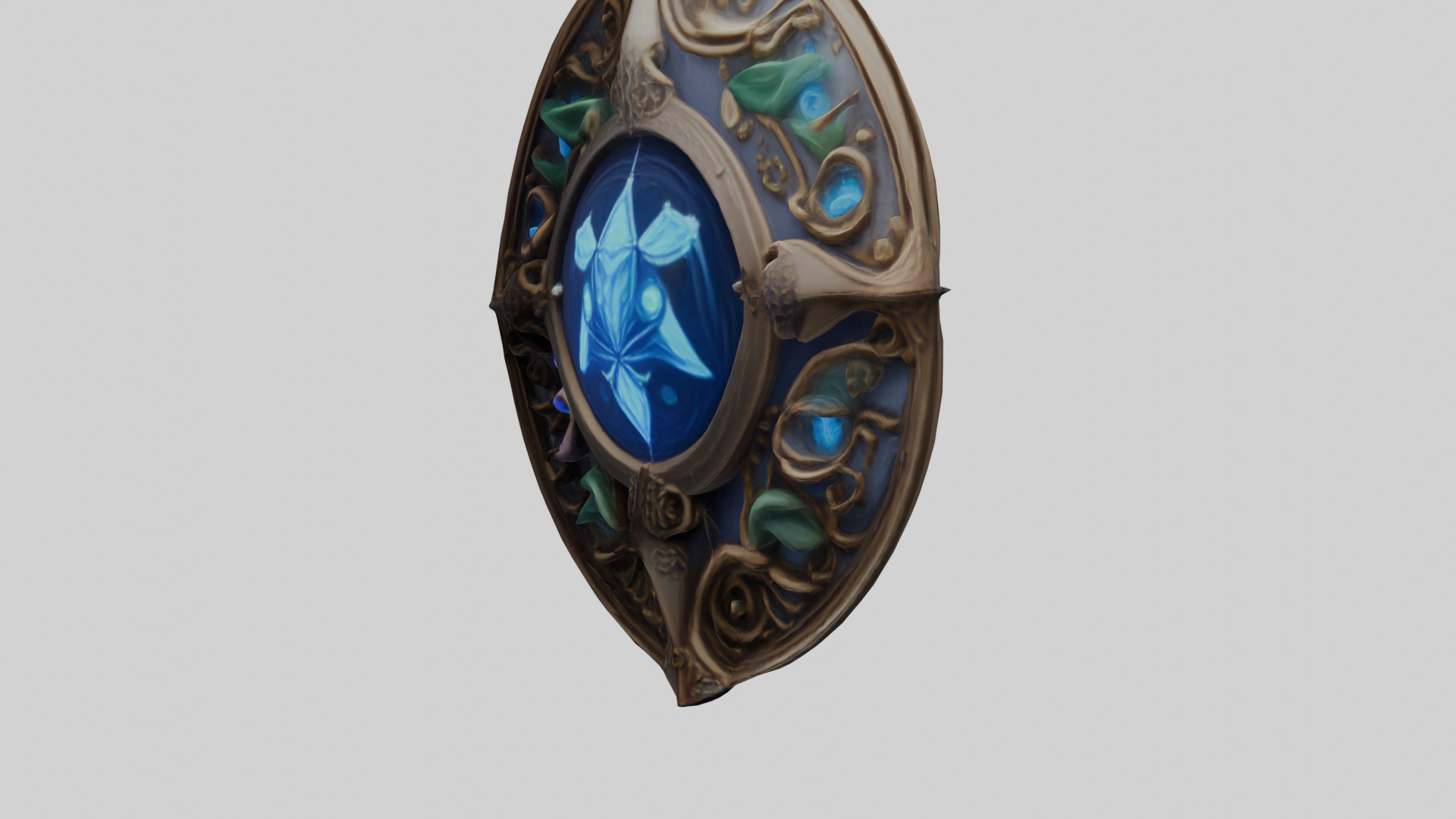 Arcane Guardian Shield Mystic 3D Asset 3D model_2