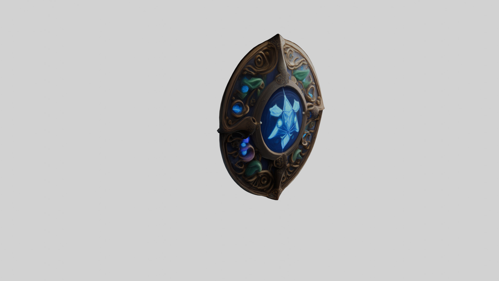 Arcane Guardian Shield Mystic 3D Asset 3D model_3