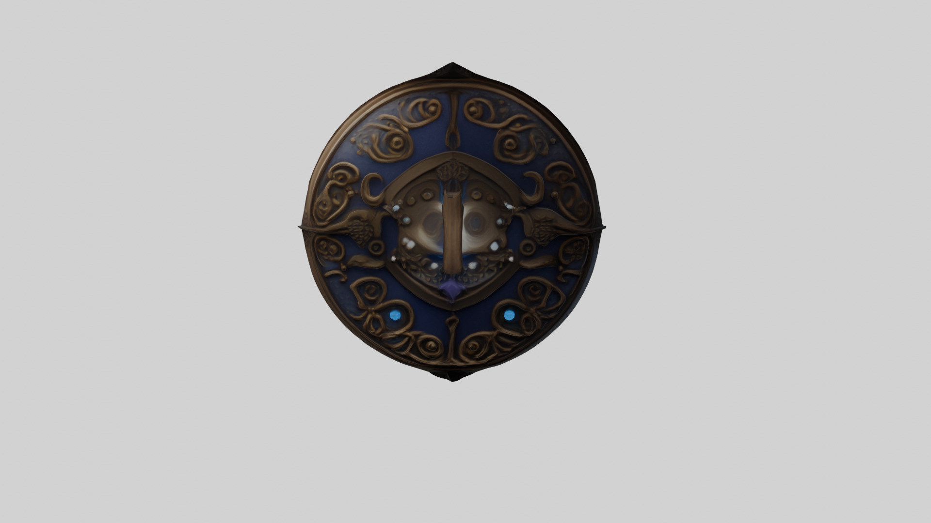 Arcane Guardian Shield Mystic 3D Asset 3D model_5