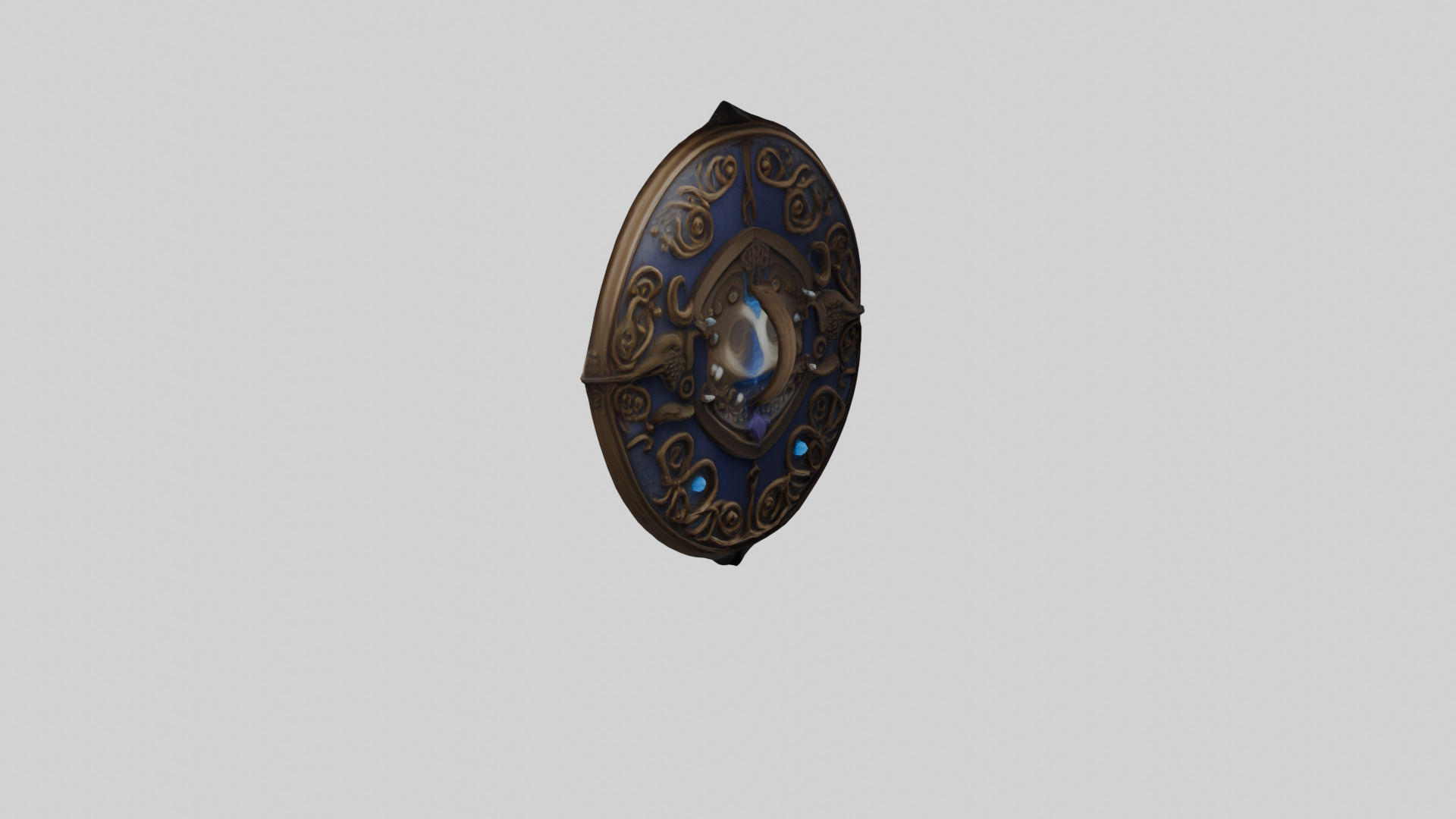Arcane Guardian Shield Mystic 3D Asset 3D model_6