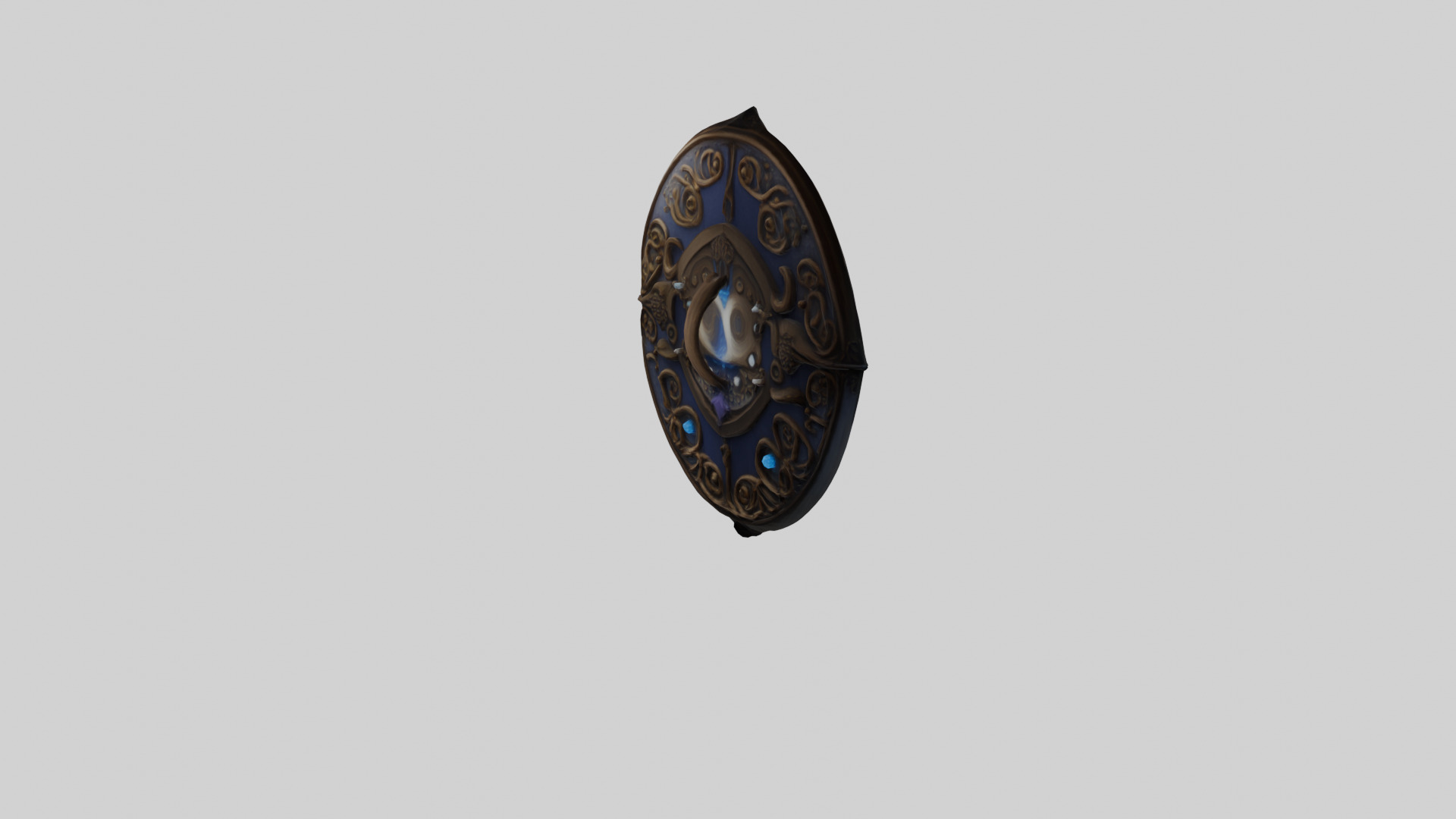 Arcane Guardian Shield Mystic 3D Asset 3D model_4