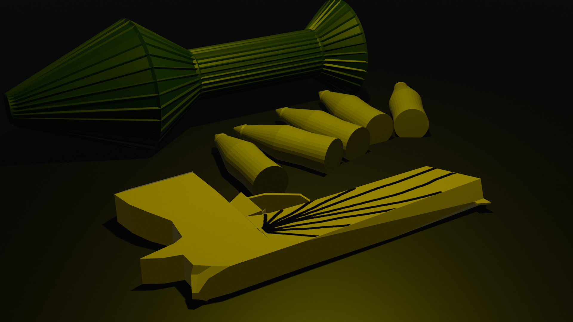 Gun bundle Free 3D model_2