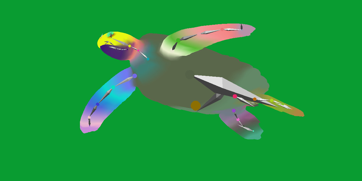 Sea Turtle Low-poly 3D model_26