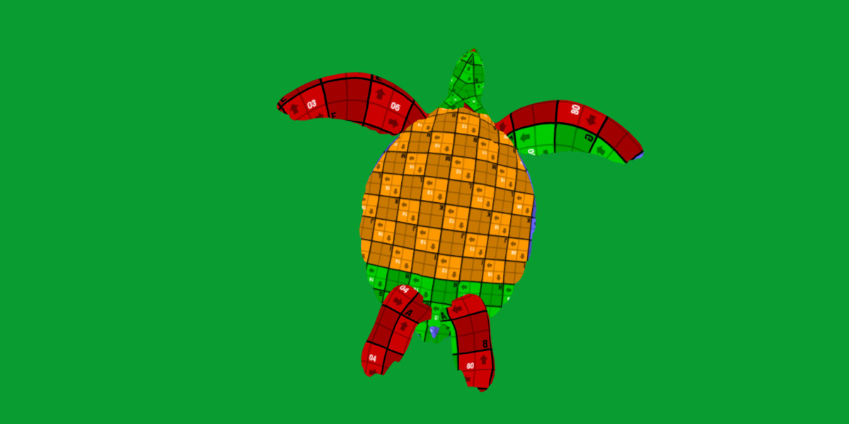 Sea Turtle Low-poly 3D model_20