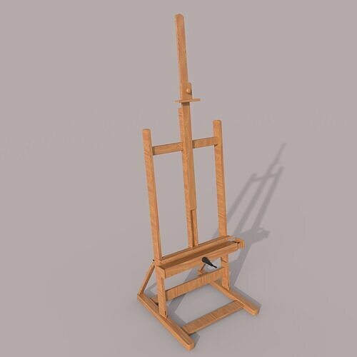Easel Low-poly 3D model