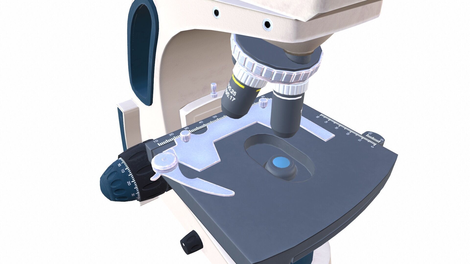 Microscope 2 Basic Low-poly 3D model_8