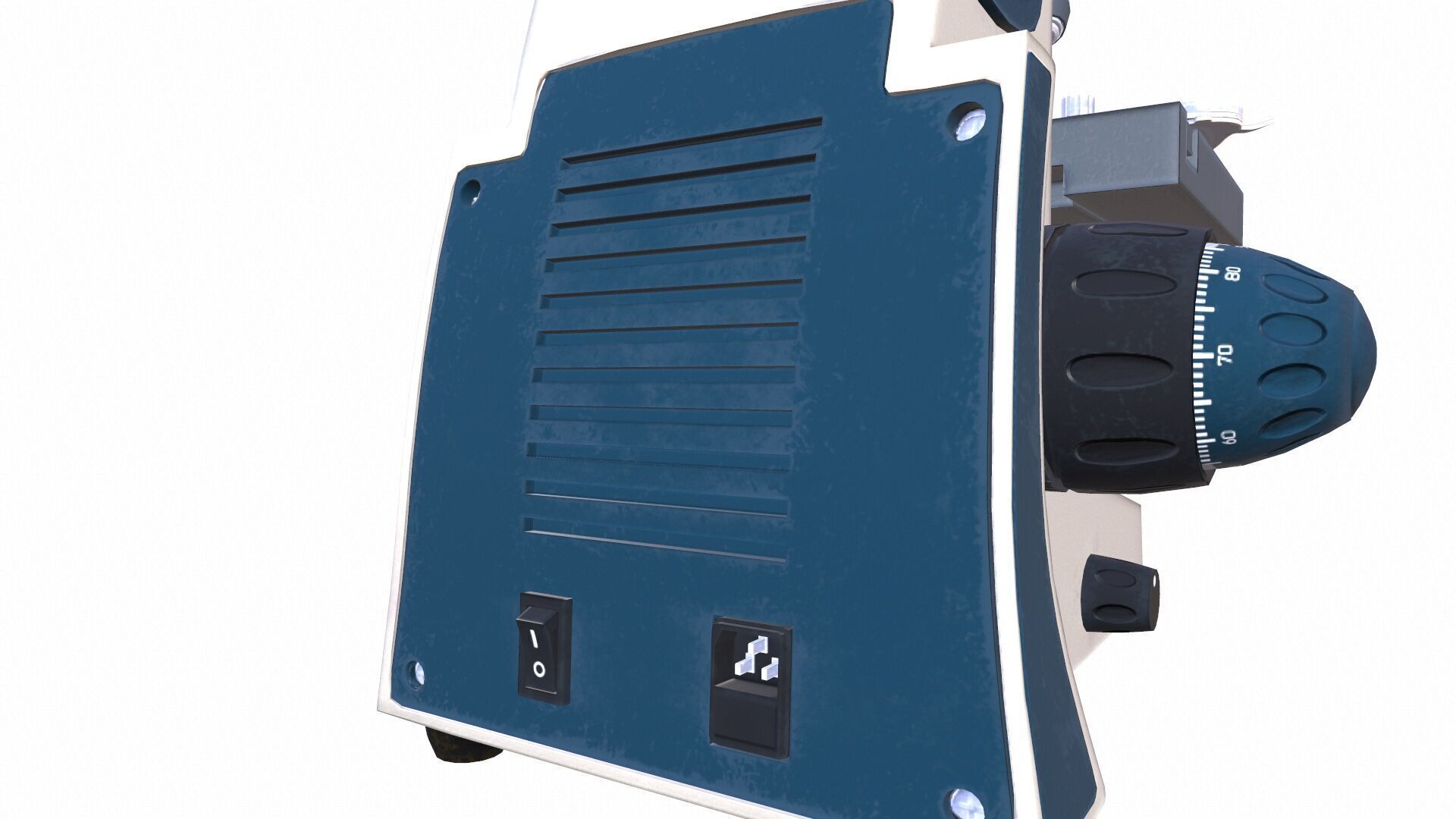 Microscope 2 Basic Low-poly 3D model_5