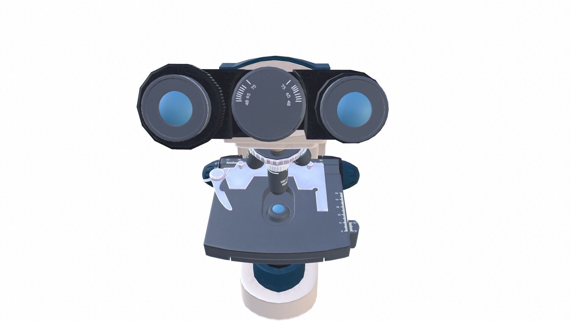Microscope 2 Basic Low-poly 3D model_9