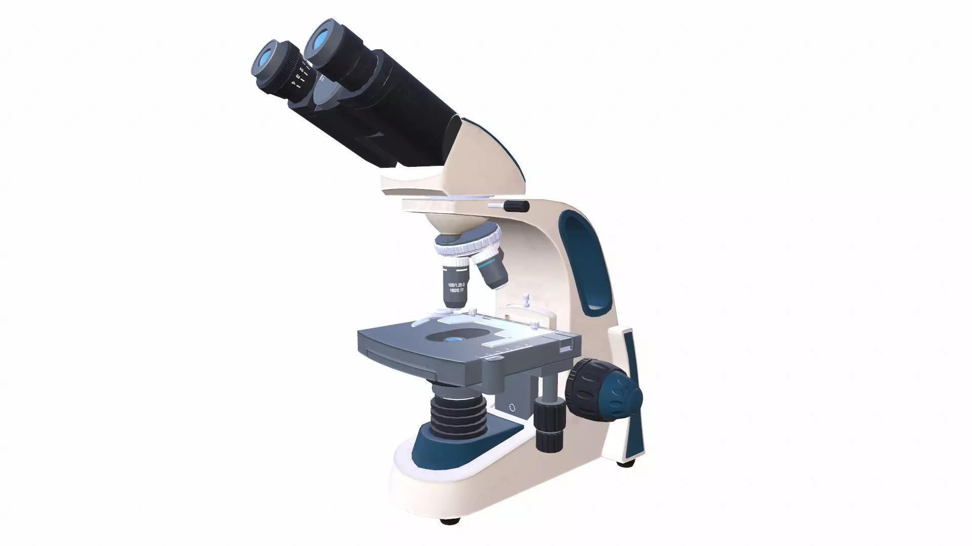 Microscope 2 Basic Low-poly 3D model_0