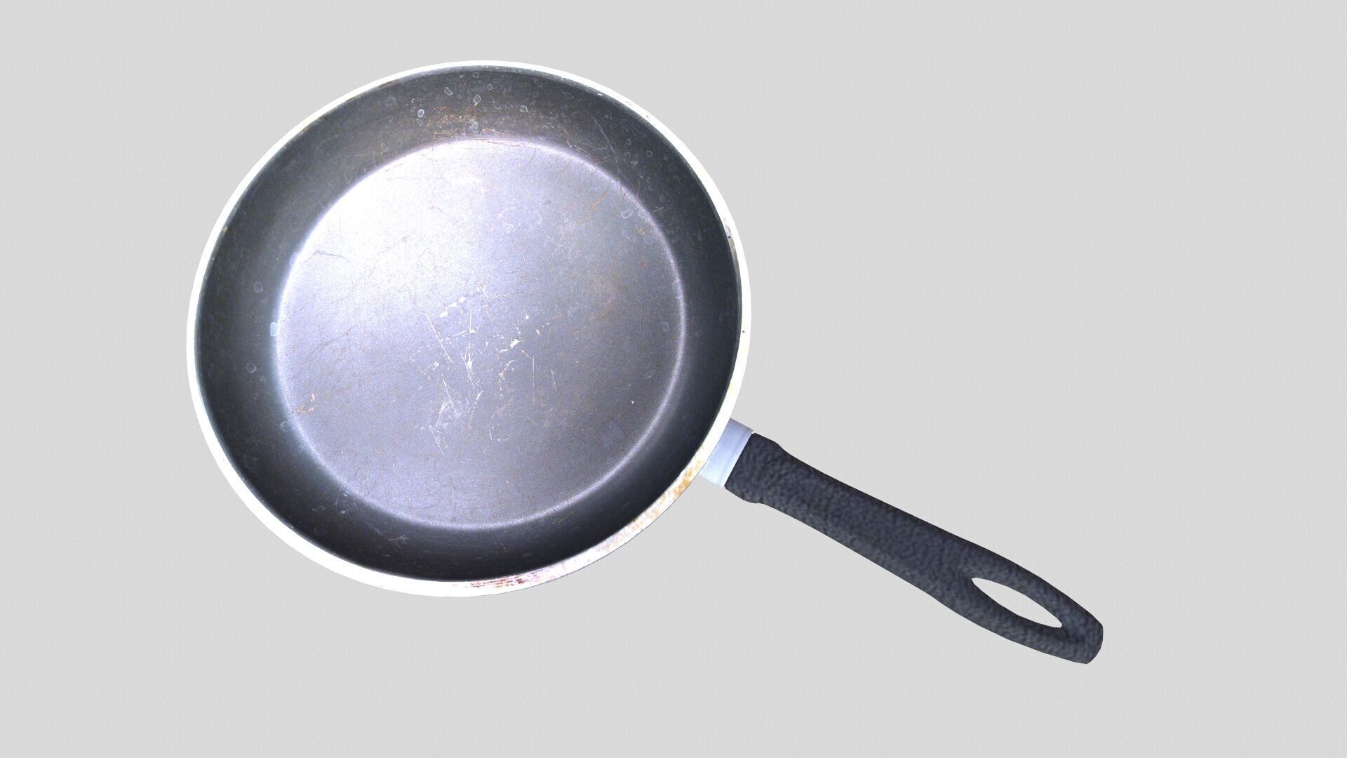 Frying pan Low-poly 3D model_5