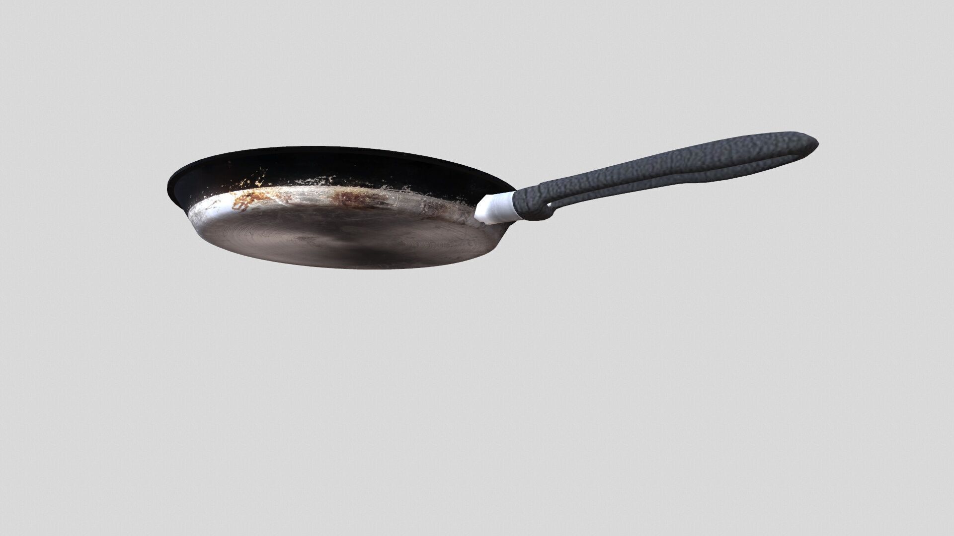 Frying pan Low-poly 3D model_7
